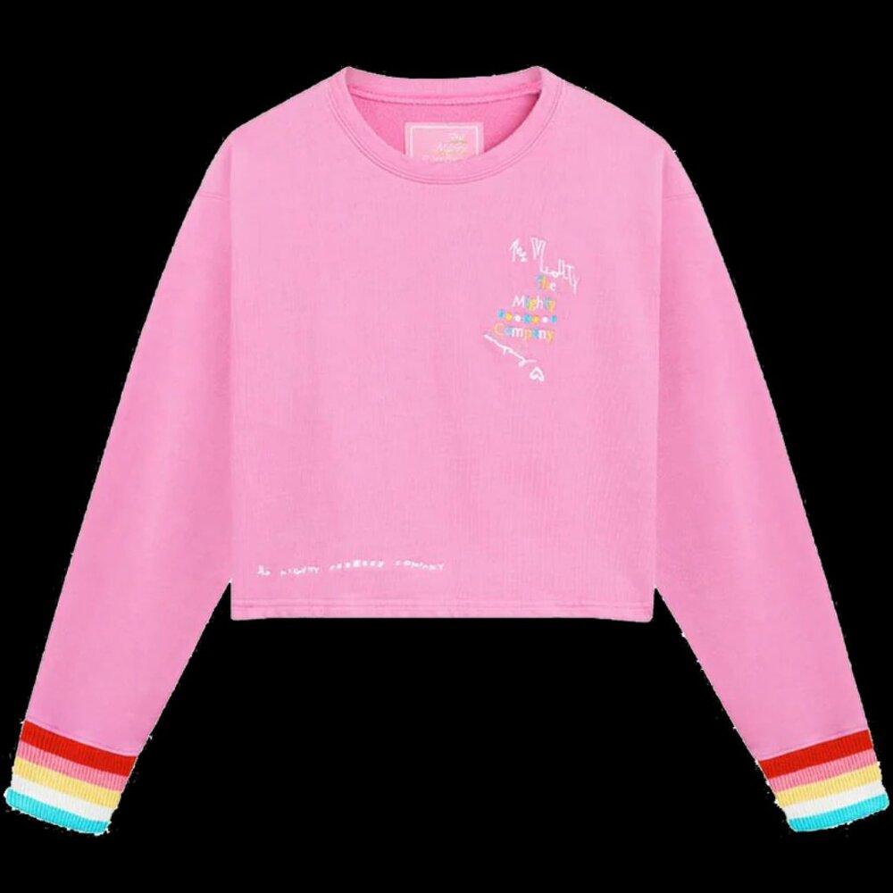 The Mighty Company The Sweatshirt in Pink Rainbow